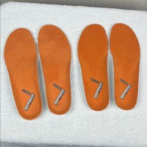Lot Of 2 Replacement MERRELL Air Cushion Insoles Orange Mens 11 Hiking boots new
